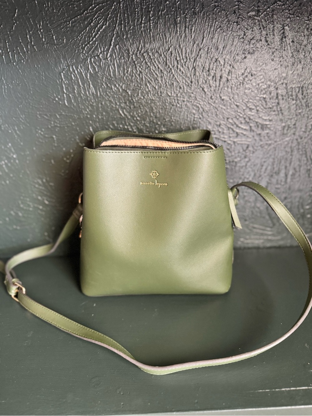 Olive Crossbody Bag in Deep Green